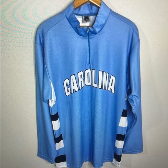Blue Quarter-Zip Pullover with Stripes - Picture 1 of 6
